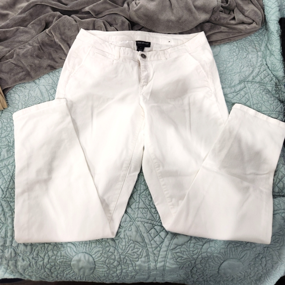 Lane Bryant white jeans
